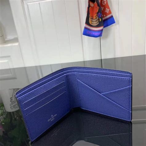 blue with red band wallet louis vuitton|louis vuitton wallet blue inside.